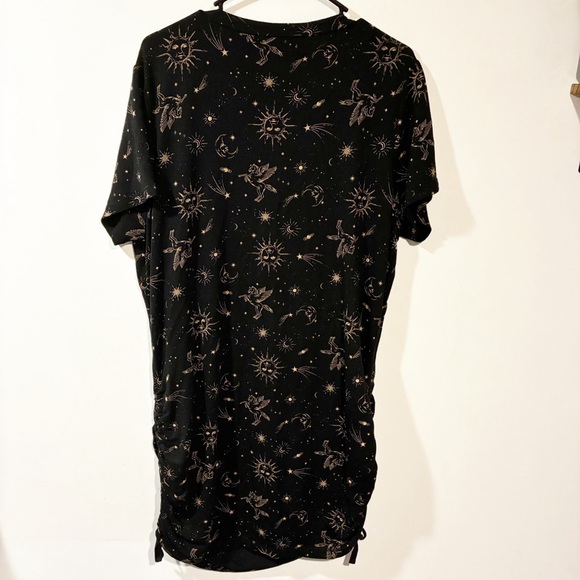 Torrid Plus Size Black Celestial Sun Moon Pajama Dress Nightgown Size 1X - Picture 4 of 4